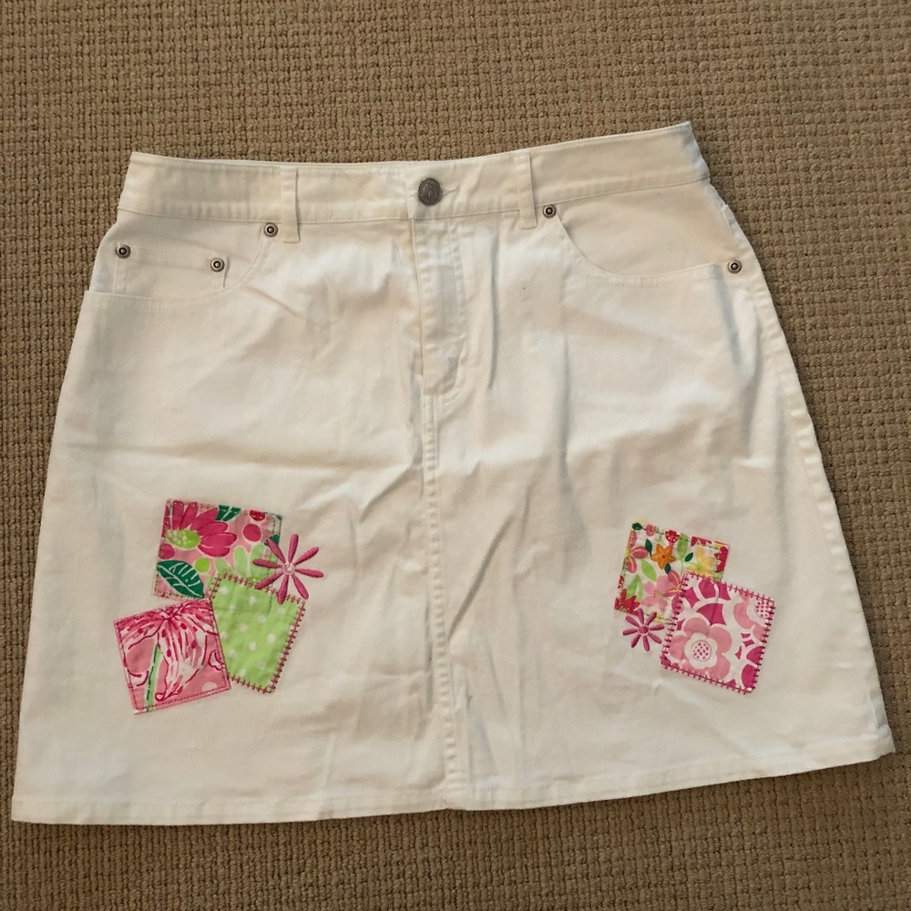 Vintage Lilly Pulitzer Kids Jean Skirt